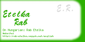 etelka rab business card